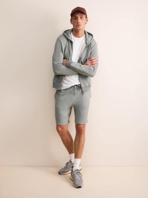 Derek Rose Harley Cotton Modal Sweat Shorts Silver Gray
