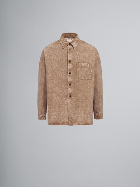 Marni MARBLE-DYED DENIM SHIRT