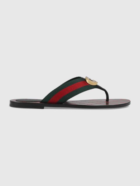 GUCCI GG thong Web sandal