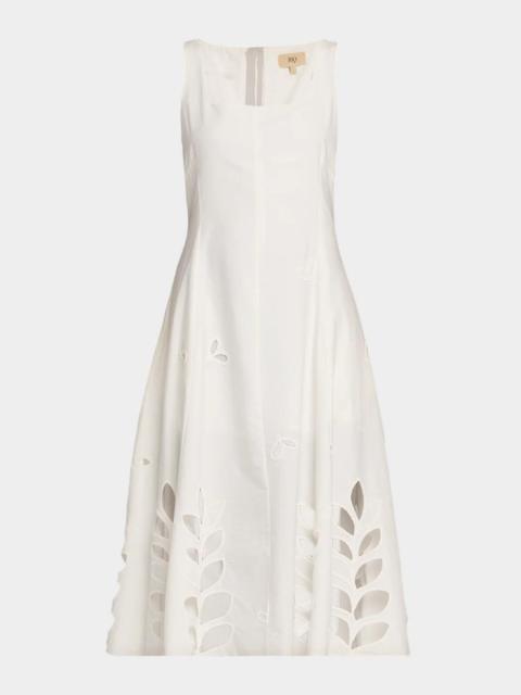 JBQ Zenna Embroidered Midi Dress