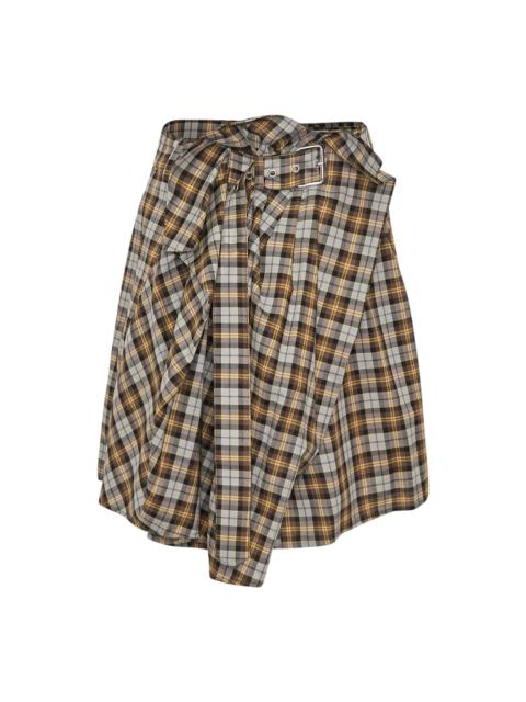 MSGM Plaid Skirt