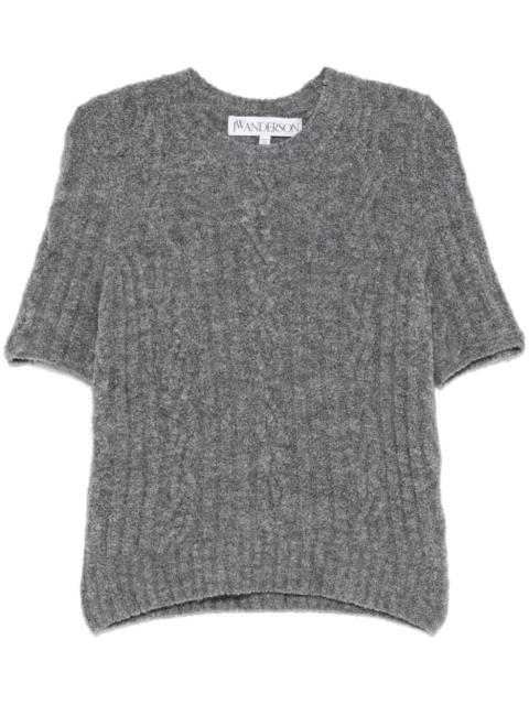 JW Anderson cable-knit short sleeve T-shirt