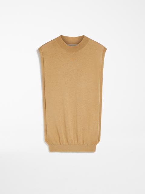 ODISSEA Sleeveless wool and silk sweater