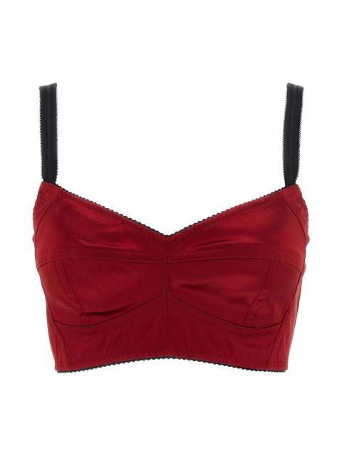 Dolce & Gabbana Bustier Top With Stitching