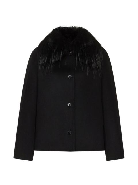 Loulou de Saison Rafe detachable faux-fur collar jacket