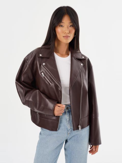 LAMARQUE ANDRADE | Recycled Leather Biker Jacket
