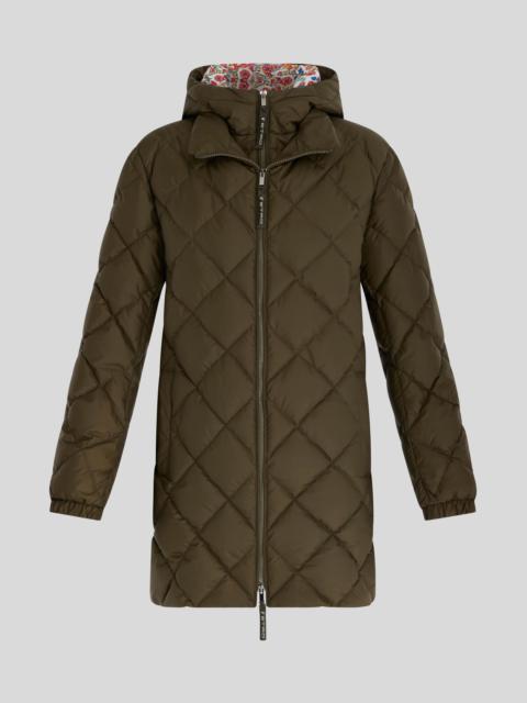 QUILTED DOWN JACKET WITH BELT