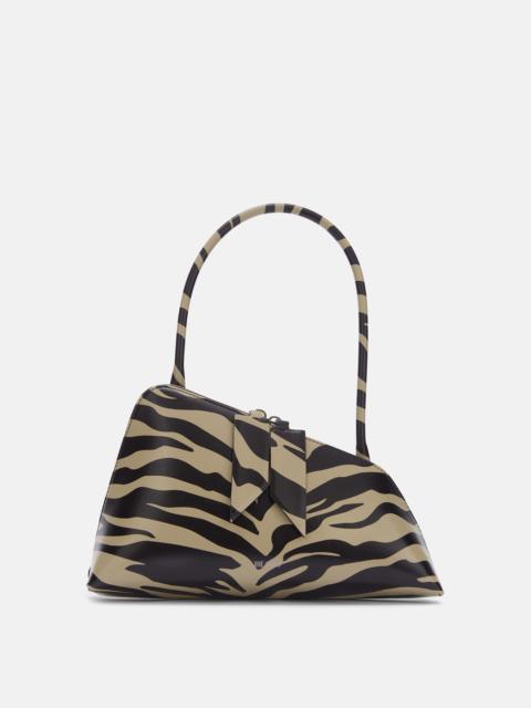 THE ATTICO ''SUNRISE'' BLACK AND SAFARI SHOULDER BAG