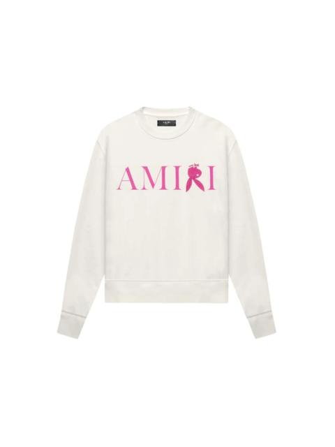 AMIRI AMIRI Reverse Bunny Crewneck Blanc/Peacock
