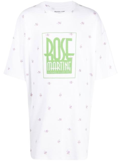 Martine Rose long-line logo-print T-shirt