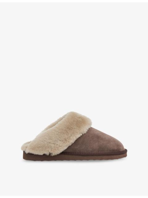 WHISTLES Emilia Cuff Sheepskin Slippers
