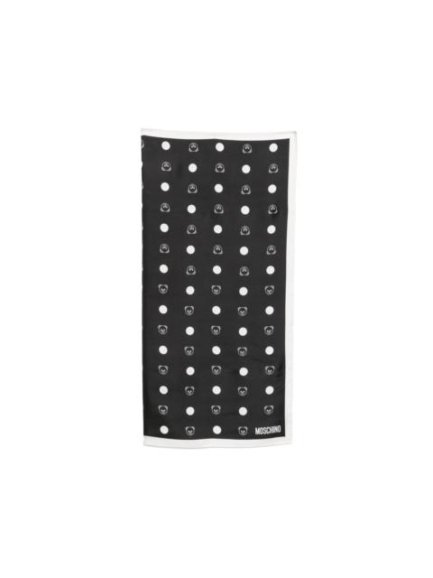 Moschino Teddy Bear polka-dot scarf