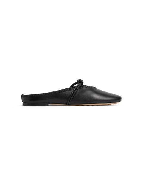 Lucia Ballerina Leather Flats black
