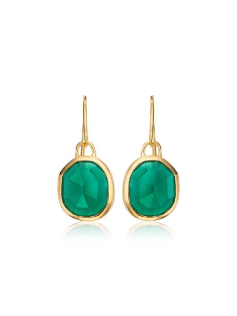 MONICA VINADER Siren Wire Green Onyx earrings