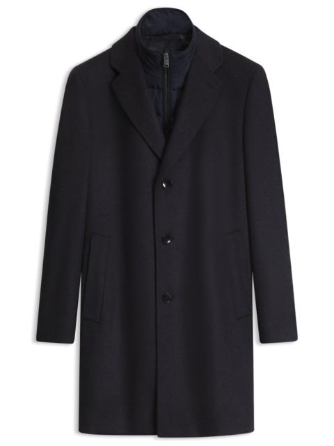 BOSS BOSS ONE SLIM-FIT COAT IN WOOL AND CASHMERE