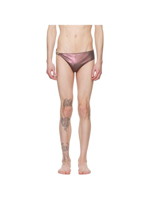 Rick Owens Brown Hollywood Hydra Swim Briefs