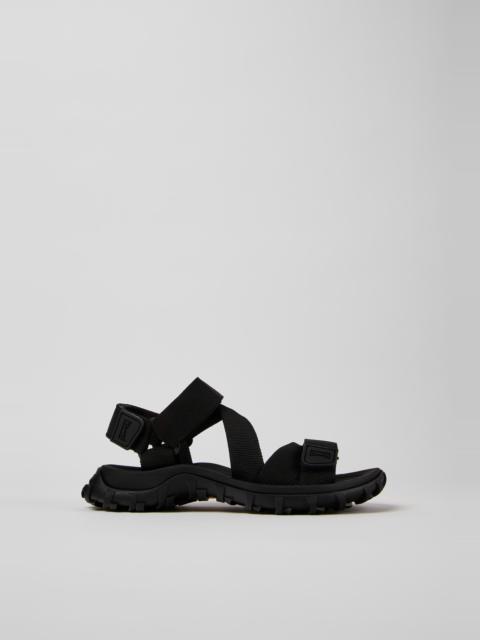 CAMPER Drift Trail Sandal Black Textile Sandals for Women.