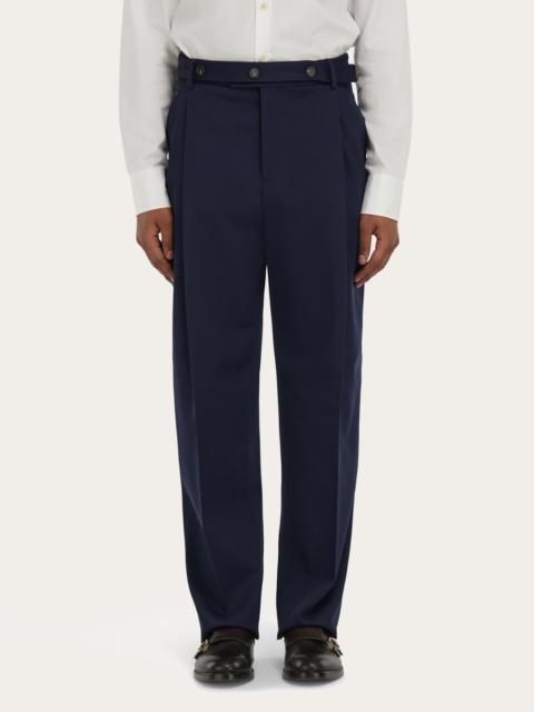 FERRAGAMO Tailored trouser with button detail
