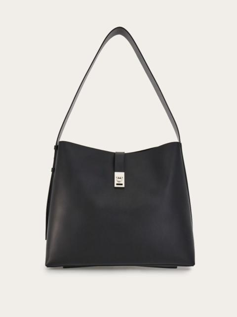 FERRAGAMO TOTE BAG WITH GANCINI ORNAMENT