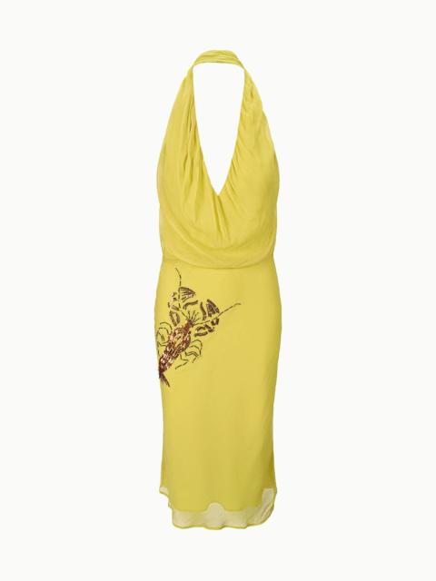 STAUD STAUD SIMONA DRESS CITRON