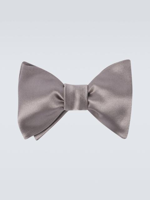 Brunello Cucinelli Silk and cotton satin bow tie