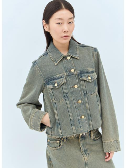 GANNI Overdyed Heavy Denim Jacket