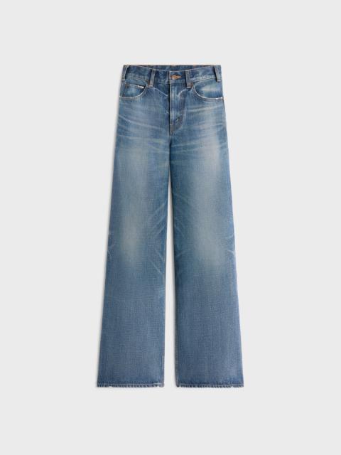 CELINE flared surf jeans in union wash denim