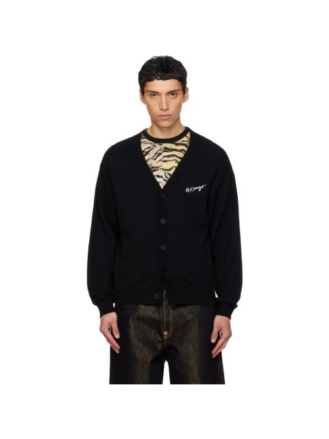 KENZO Black Kenzo Paris 'KENZO Wild Tiger' Cardigan