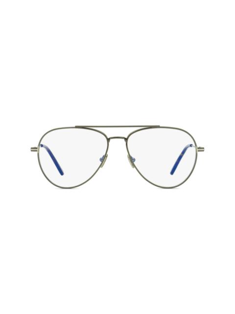 Blue Block pilot-frame glasses