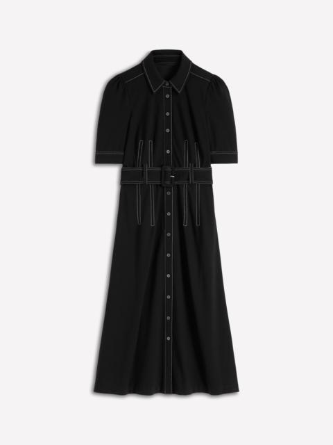 BODEN Anita Ponte Shirt Dress-Black
