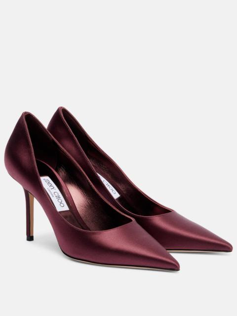 JIMMY CHOO Love 85 satin pumps