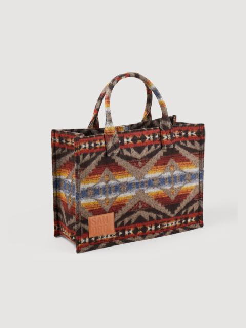 Sandro Small patterned Kasbah tote bag
