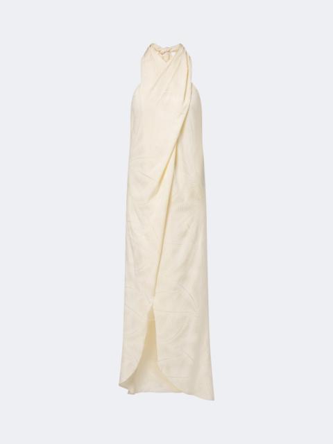 Johanna Ortiz Silent Water jacquard halterneck top