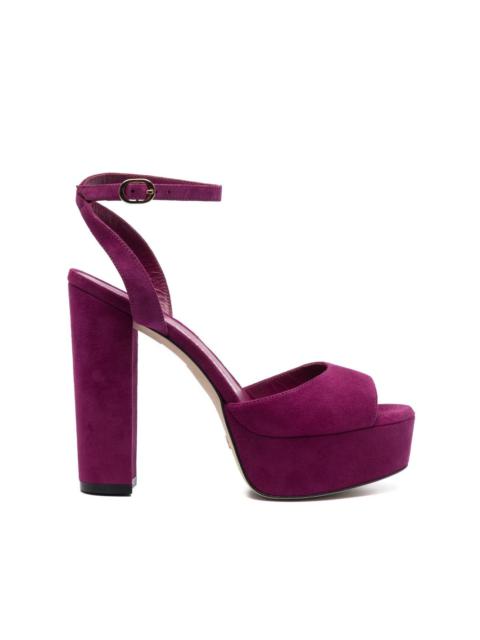 Stuart Weitzman 130mm open-toe suede sandals