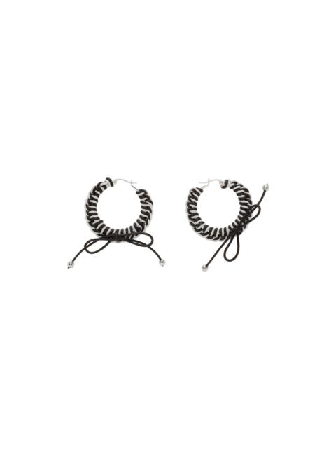 Chopova Lowena Black & White Nimbus Mini Hoops