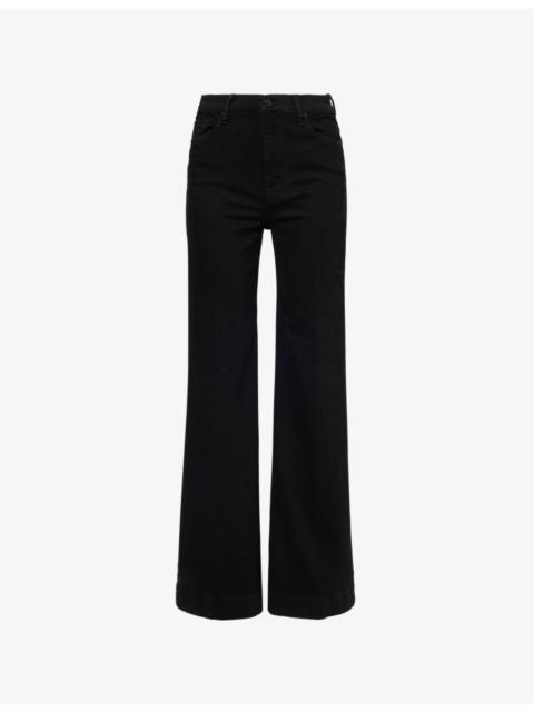 7 For All Mankind Modern Dojo flared-leg high-rise denim-blend jeans