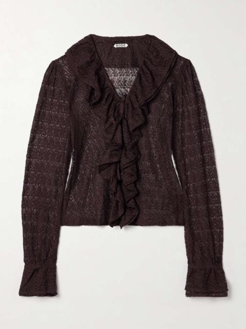 BODE Ruffled lace blouse