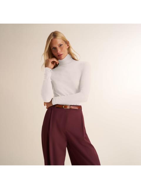 M.M.LaFleur Axam Turtleneck - Ribbed Pima Cotton