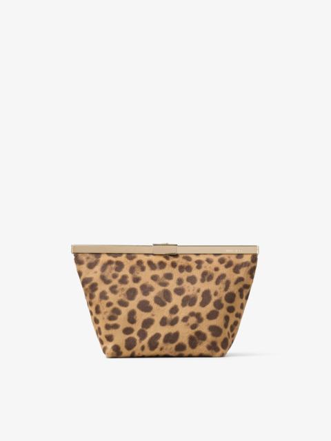 JIMMY CHOO Ganache
Natural Leopard Print Pony Clutch Bag