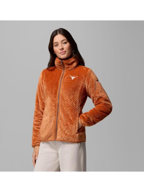 Columbia Women's Collegiate Fire Side II Sherpa Full Zip Fleece - Texas