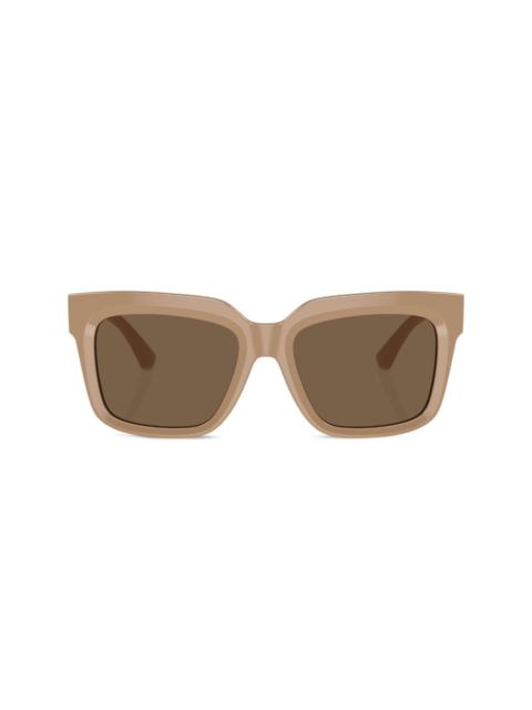 Burberry monogram-plaque wayfarer sunglasses