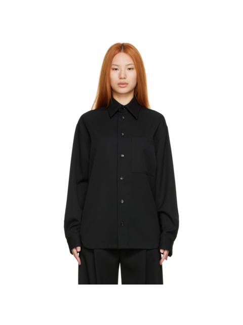 Bottega Veneta Black Wool Shirt