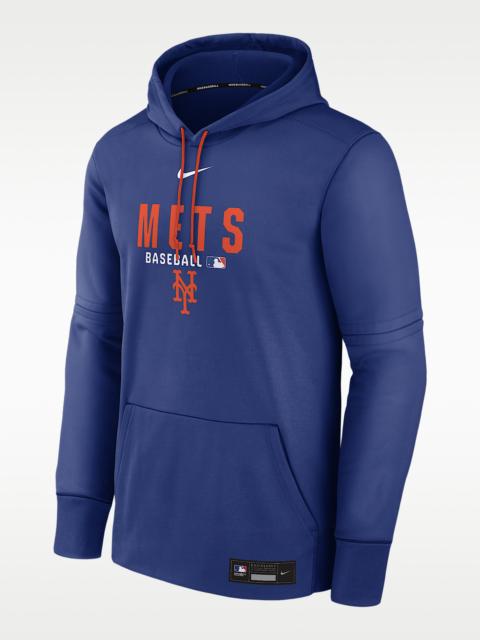 Nike New York Mets Authentic Collection Men's Nike Therma MLB Pullover Hoodie