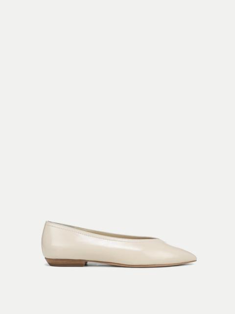 VERONICA BEARD BANCROFT LEATHER FLAT