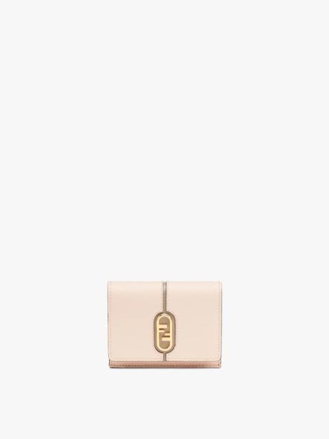 FENDI Fendi O’Lock medium tri-fold wallet. Divided into six card slots, a bill compartment and a coin pock