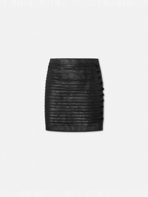 Plongé Leather Pencil Skirt