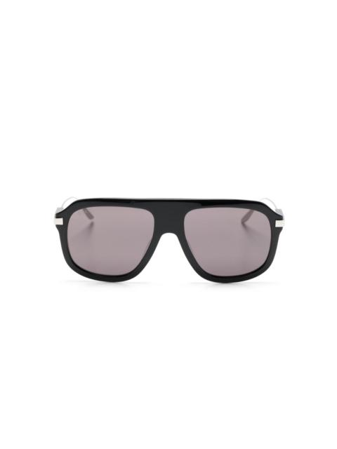 pilot-frame acetate sunglasses