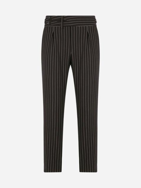 Dolce & Gabbana Pinstripe wool pants
