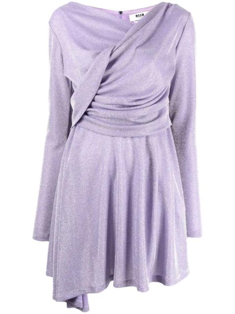 MSGM long-sleeved gathered dress