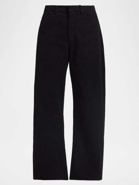 NILI LOTAN Tribeca Barrel-Leg Ankle Pants